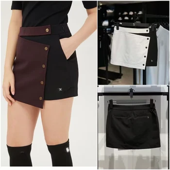 Корейската версия на Поли за голф, женствена мини рокля, Спортна мода пола с висока воротом