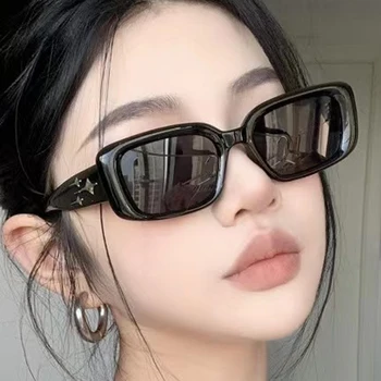 Корейски с Нови Модни Слънчеви очила Y2K за жени и Мъже, Модни Слънчеви Очила На 2000-Те години, Пънк-Пълнозърнести Очила, Модни Нюанси Oculos De Sol