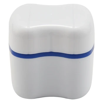 Кутия за зъбни протези със специално разработен държач за кошници за изплакване, лесна поддръжка, лесно се отваря, се съхранява и се извиква