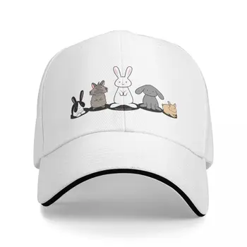 Любимата ми порода е спасен - бейзболна шапка bunniesCap, дизайнерски шапка в стила на рейв, мъжки и дамски шапка