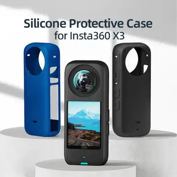 Мек Силиконов Защитен калъф За фотоапарат Insta 360 X3|Мини Противоударные Защитни Аксесоари, Калъф За корпуса на