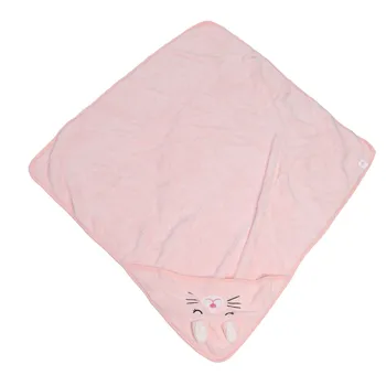 Меко детско кърпи за баня Сладка Форма на Розов Цвят, с качулка, Голямо Одеяло за климатик за деца, новородени Момчета и момичета 