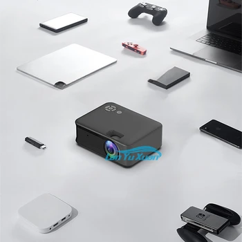 Мини Проектор TFlag A30 Wifi 4K Поддръжка на Smart TV, Преносим за Домашно Кино кино машини LED 3D Филм През HD USB Порт 3000 лумена