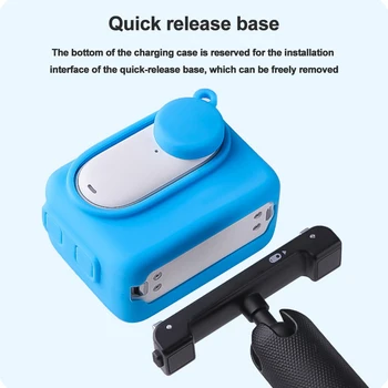 Мини чанта за носене за фотоапарат с палеца за спортна камера Insta360 Go3, калъф за корпуса, за защита от надраскване, прахозащитен силиконови защитни аксесоари