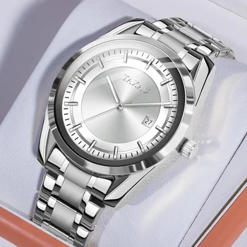 Модерен Бизнес часовници TAXAU за мъже, кварцов часовник от неръждаема стомана, мъжки луксозни спортни водоустойчив часовник Relogio Masculino