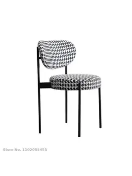 Модерен минималистичен домашен кът стол ins net red за грим, дизайнерски вятърна стол wabi-sabi, лесен луксозен малък апартаментен стол