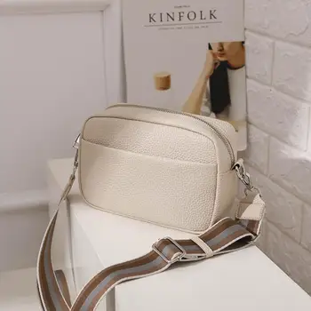 Модерна Дамска чанта 2022, Нова тенденция, Обикновена чанта-незабавни посланици от изкуствена кожа, Дамски малка чанта, Дамска чанта на едно рамо, Малка Проста