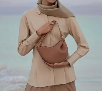 Модерна чанта-месинджър, Луксозни Дизайнерски дамски чанти, чанта през рамо за жени, чанта, изработена от естествена кожа, Луксозна Женски пуловер Bolsa Mujer