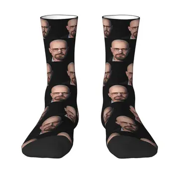 Модни чорапи Breaking Bad Heisenberg За мъже И жени, Топли футболни спортни чорапи с 3D принтом Walter White