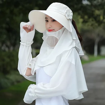 Модни шапки в корейски стил за жени, лятна градинска солнцезащитная шапка, солнцезащитная шапка, устойчив на uv радиация, за колоездене, къмпинг 자외선차단마스크