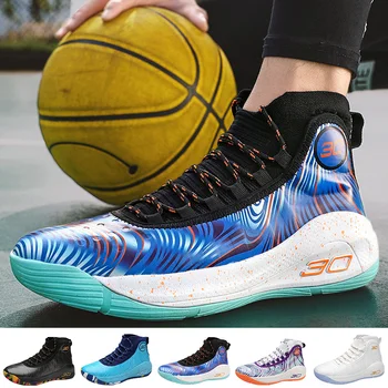 Мъжки Баскетболни обувки, Спортни Баскетболни маратонки, Спортни обувки на открито, Висококачествени Дишащи Нескользящие Баскетболни обувки За мъже