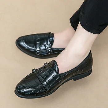 Мъжки ежедневни обувки Sapato Masculino, модел обувки, Големи размери, Обувки от естествена кожа, Мъжки луксозни Мокасини, Големи размери 38-46