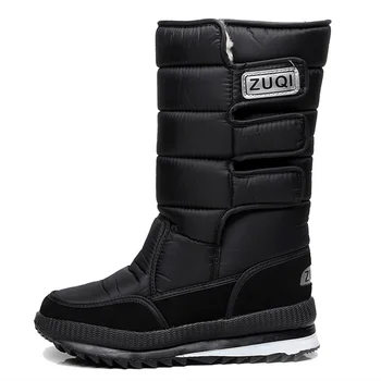 Мъжки Зимни обувки на платформа, зимни обувки за мъже от дебели плюшени, водоустойчиви, устойчиви на хлъзгане Зимни мъжки обувки, Големи размери 36-47, Новост 2023 година