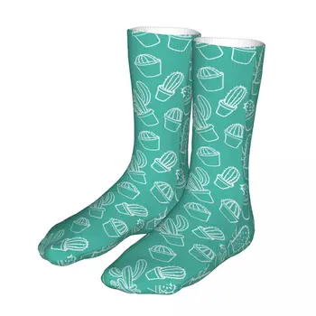 Мъжки чорапи за колоездене с кактусом, Памучни компресия Сладък дамски чорапи