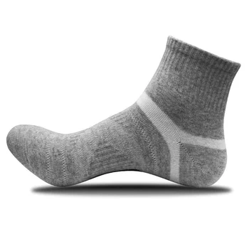 Мъжки Чорапи Мъжки вълнени Компресия Черни Чорапи с къси лодыжками от мериносова Памучни Чорапи Баскетболни Мъжки Чорапи Кафяв цвят