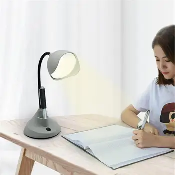 Настолна лампа за четене За обучение Led Лампа, Нощно шкафче за четене в спалнята Студентски общежития USB Акумулаторна Защита на Очите Нощна Лампа
