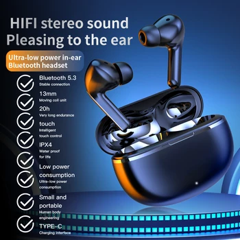 Нов Air7 TWS Hi-Fi Стерео Bluetooth Слушалки Безжични стерео слушалки намаляване на шума HD Слушалки За Разговори С Микрофон За Всички Смартфони