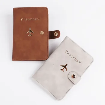Нов калъф за паспорт от изкуствена кожа, държач за кредитни карти, Висококачествени дамски Мъжки корици за паспорти, преносим калъф, чанта-портмоне, притежателите на карти