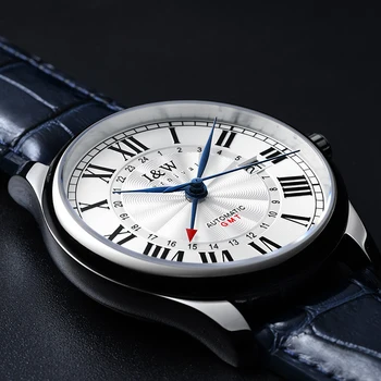 Нови Мъжки Часовник SEIKO с Механизъм GMT Switzerland I & W, Мъжки Механичен Автоматичен Часовник Sapphire Business Relogios Masculino 2023