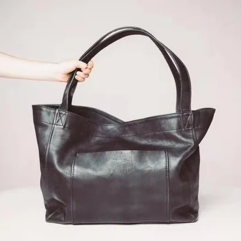 Нови петрол восъчни чанта от изкуствена кожа за жени, Луксозна дамска чанта голям капацитет, с джоб за портфейл, дамска чанта за пазаруване, голяма