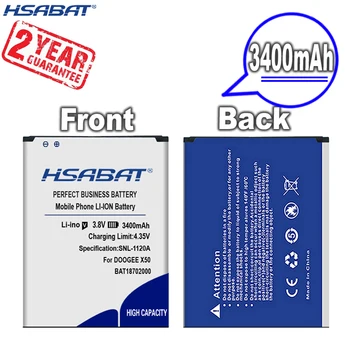 Новият пристигането на [HSABAT] 3400 mah BAT18702000 Сменяеми батерии за DOOGEE X50