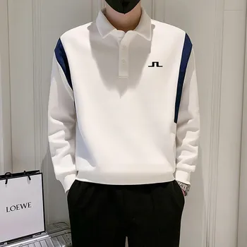Облекло за голф мъжки 2023 Облекло За Голф Мъжки Блузи с дълъг ръкав Облекло за голф Мъжки Спортен Мъжки Фалшива Луксозен Мъжки Дрехи Ризи за голф