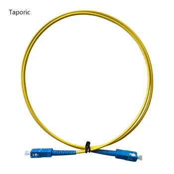 Оптичен кабел TAPORIC с дължина 1 метър SC/UPC-SC/UPC Пластир кабел 9/125 Симплексный SM 2.0 мм G652D LSZH, гъвкави влакна пач-кабел за зареждане, 1 бр./лот
