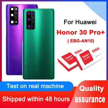 Оригинален заден корпус за Huawei Honor 30 Pro Plus, задната част на кутията, стъкло за батерията с обектива на камерата, за да Honor30 Pro + Чанта за задната част на врата