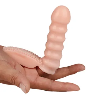 Пальцевые Вибратори, Секс-Играчки Четка За клиторна Стимулация Вибриращ Ръкав За Пръстите Масаж на Точките G За Възрастни Секс Продукт За Жени ZD0196