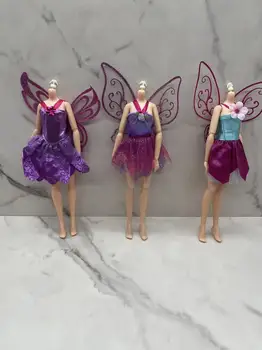 Пола принцеса с крила, части за кукла-елф, 20 стилове, Пролет-Лято-есен, Коледна серия