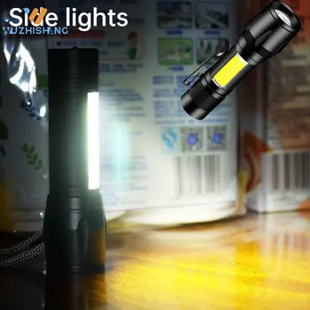Преносим Мини led фенерче с перезаряжаемым увеличение, led фенерче XP-G Q5, светкавицата, лампа, 3 режима на осветление, Походный фенер