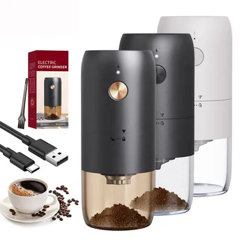 Преносим Мини-Автоматични кафе машини USB Електрическа Кафемелачка за мелене на кафе на зърна