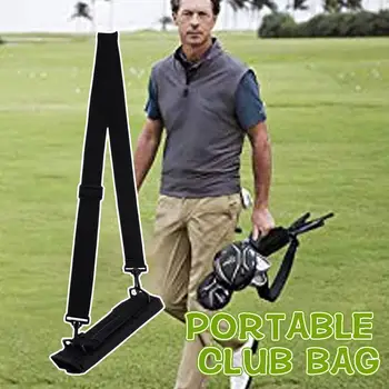 Преносима чанта за стика за голф, лека чанта за обучения по управление, Регулируема презрамка през рамо, B E3J6