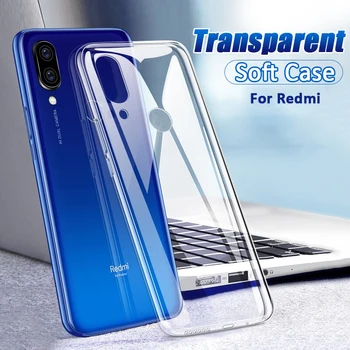Прозрачен Силиконов Калъф от TPU За Xiaomi Redmi 9 9А 9В 7A 8 8A Redmi Note 7 8 Pro 8T 9s 9 10 11 Pro с Мека и Прозрачна Обвивка Capa