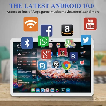 Производител на таблети с Android 10 Wifi 10.1-инчов 2 GB, 32 GB Ips сензорен екран, четириядрен Смарт 10 