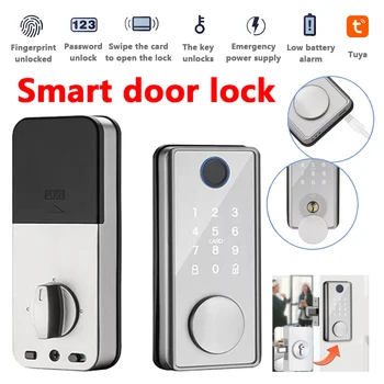 Против кражба биометрични интелигентни ключалки на Hristo ПРИЛОЖЕНИЕ, съвместим с Bluetooth, Умен Домашен система за заключване на вратите за сигурност с ключ, лесна инсталация
