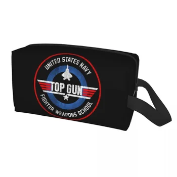 Пътна чанта за тоалетни принадлежности Top Gun Fighter Weapons Сладко Маверик Cosmetic Makeup Organizer за жени, кутия за съхранение на козметика Dopp Box Kit