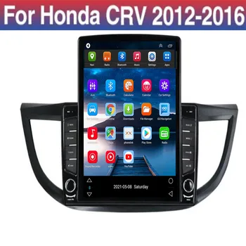 Радиото в автомобила Tesla Type Android 12 За Honda CRV CR-V 4 RM RE 2012-2016 Мултимедиен Плейър Carplay GPS Navigaion Главното устройство