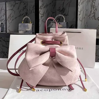 Раници с розов нос, вместительные чанти-тоут за жени, Корейски модерни Раници, Ежедневни дамски универсални раници, Луксозни чанти