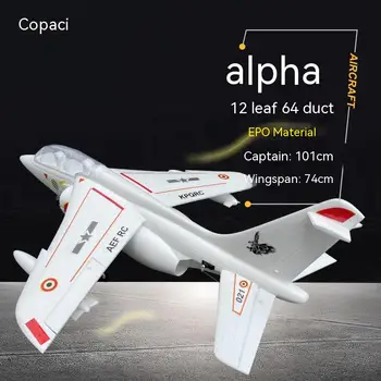 Реактивна модел самолет Kopach Channel EPO с фиксирано крило, дистанционно управление на Военен самолет Alpha 64 мм