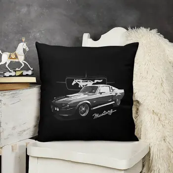 Реколта възглавница Ford Mustang Shelby, калъфка за възглавница, калъфи за мека мебел