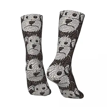 Реколта мъжки чорапи с анимационни кучето в стил Графити, Унисекс, хип-хоп, ...