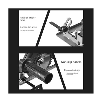 Ръчно ъглошлайф с датчиците на нож 40 мм, регулируема по дълбочина Скоба wheelhead машини за рязане на дървообработващи десктоп инструмент