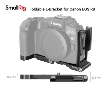 Сгъваема L-образна скоба SmallRig за Canon EOS R8 В сгънат вид се съхранява като един преносим аксесоар за Canon EOS R8 4211