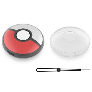 Силиконов калъф GP-355 Прозрачен Защитен калъф Силиконова Прозрачна защитна обвивка с ръчно с въже за Pokémon Go Plus + Crystal