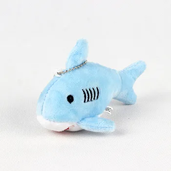Сладък плюшен играчка-акула, мека верижка за ключодържател във формата на животно за подаръци за рожден ден, куклен подарък за деца
