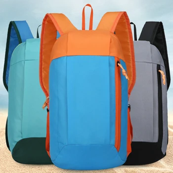 Спортна раница на открито Водоустойчиви Леки Пътни туристически чанти с регулируем колан с цип Раница за къмпинг Студентски ученически чанти