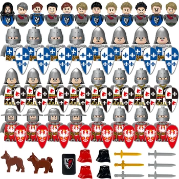Средновековна Военна фигурка градивните елементи на Играчки Служители на Римския замък на Рицарите, Войници, Герои от филми и Анимационни Тухли