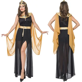 Средновековна кралица Клеопатра, костюми за възрастни жени, Египетски Фараон, Дрехи за cosplay, Маскарадное принцеса рокля на Египет за Хелоуин