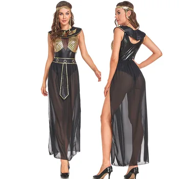 Средновековна кралица Клеопатра, костюми за възрастни жени, Египетски Фараон, Дрехи за cosplay, Маскарадное принцеса рокля на Египет за Хелоуин